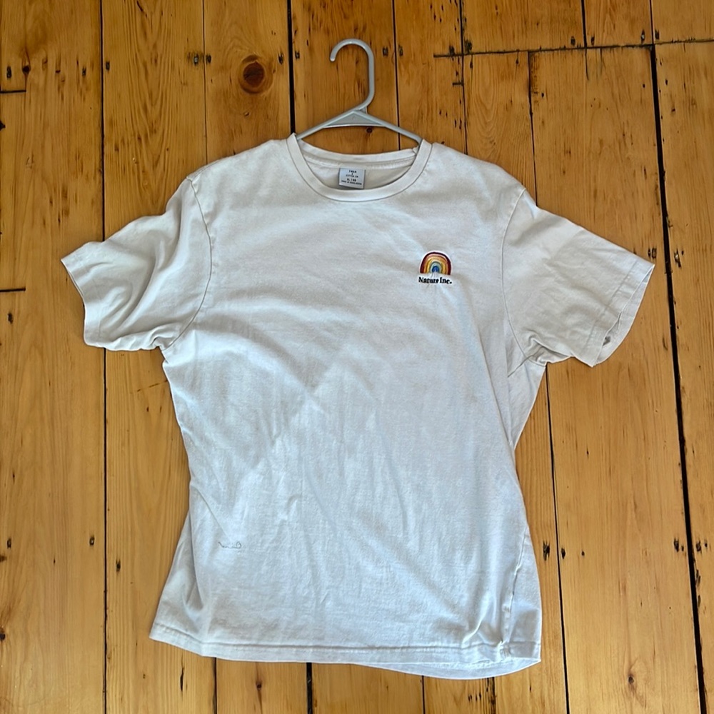 T-Shirt with rainbow embroidery